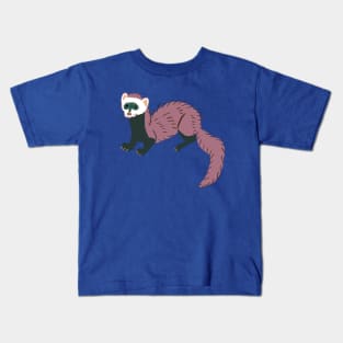 Pink Ferret Kids T-Shirt